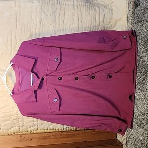 Magenta Light Weight Shacket